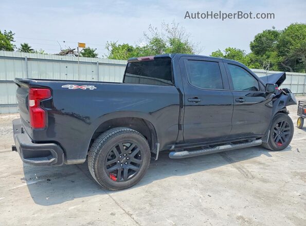 1GCUYEED9MZ413104 2021 CHEVROLET SILVERADO Black Tył prawy
