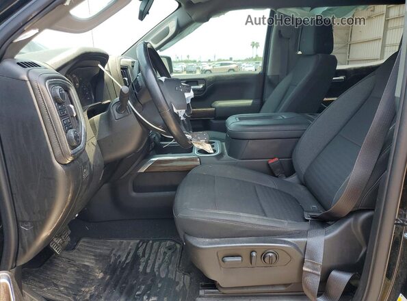 1GCUYEED9MZ413104 2021 CHEVROLET SILVERADO Black Widok wnętrza z przodu