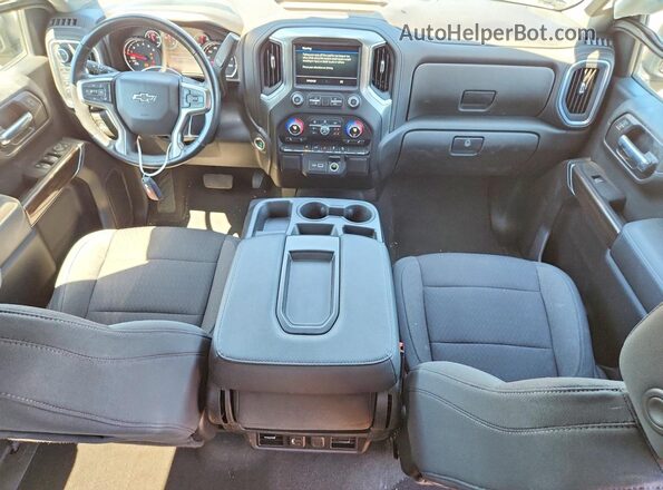 1GCUYEED9MZ447415 2021 CHEVROLET SILVERADO Silver Dashboard view