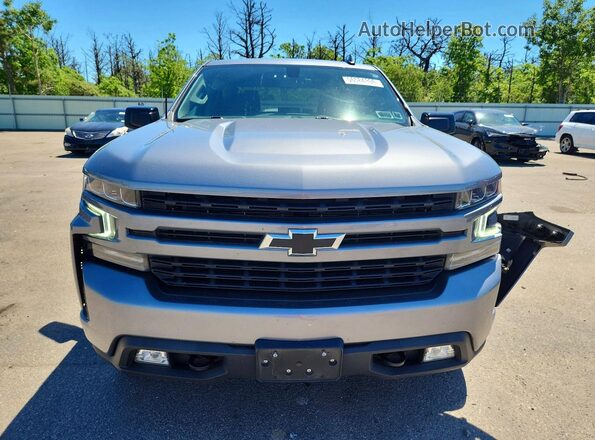 1GCUYEED9MZ447415 2021 CHEVROLET SILVERADO Silver Front view