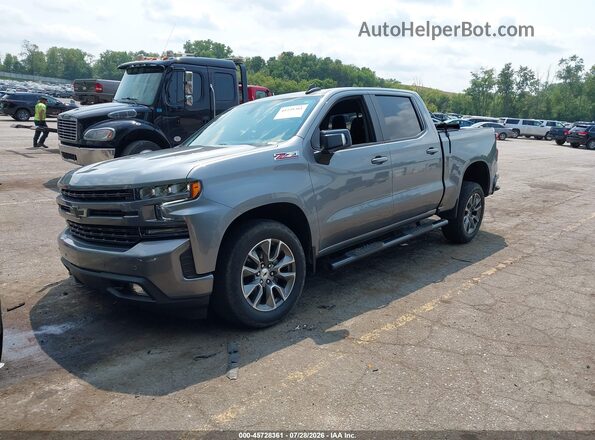 1GCUYEEDXMZ230519 2021 CHEVROLET SILVERADO Silver Front left