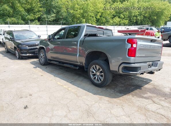 1GCUYEEDXMZ230519 2021 CHEVROLET SILVERADO Silver Rear left
