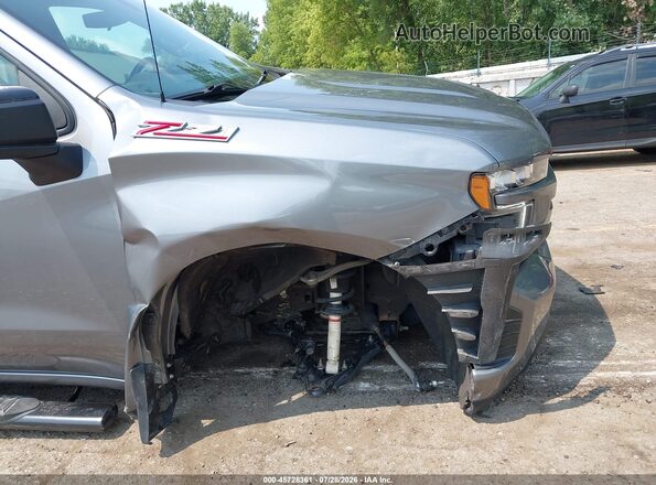1GCUYEEDXMZ230519 2021 CHEVROLET SILVERADO Silver Front view