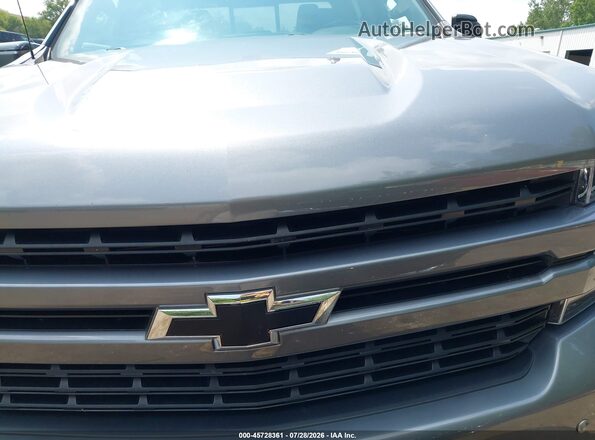 1GCUYEEDXMZ230519 2021 CHEVROLET SILVERADO Silver Instrument cluster view