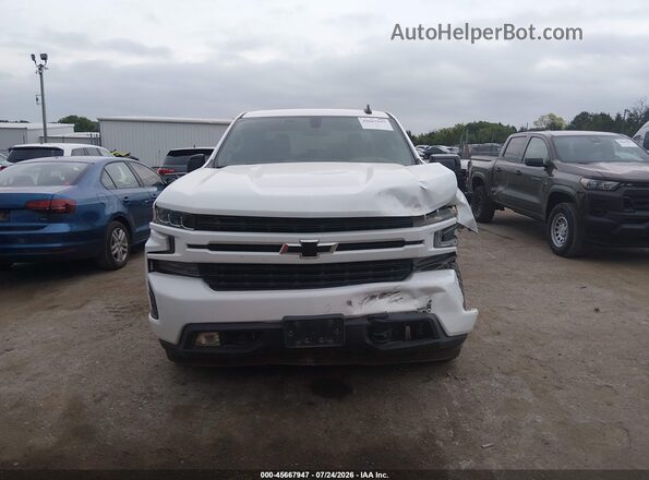 1GCUYEEDXMZ239317 2021 CHEVROLET SILVERADO White Вид задньої частини салону