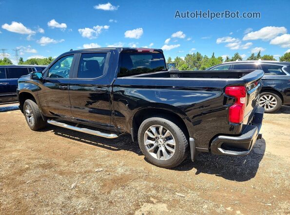 1GCUYEEDXNZ100192 2022 CHEVROLET SILVERADO Black Trasero izquierdo