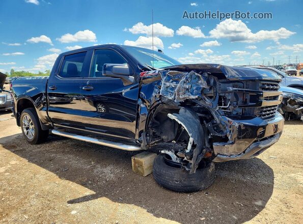 1GCUYEEDXNZ100192 2022 CHEVROLET SILVERADO Black Delantero derecho