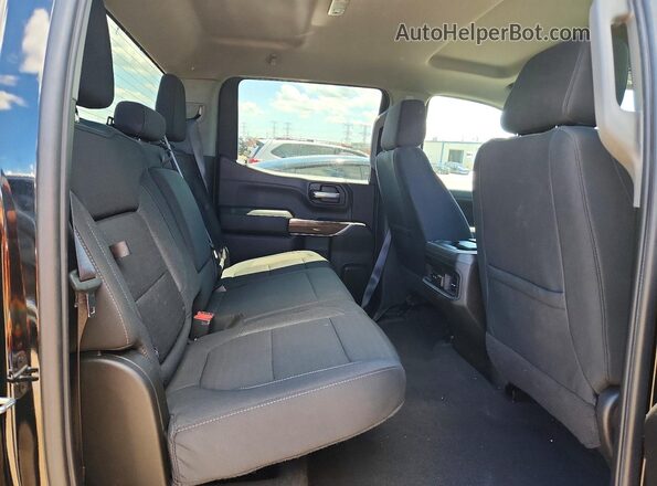 1GCUYEEDXNZ100192 2022 CHEVROLET SILVERADO Black Vista de los asientos traseros