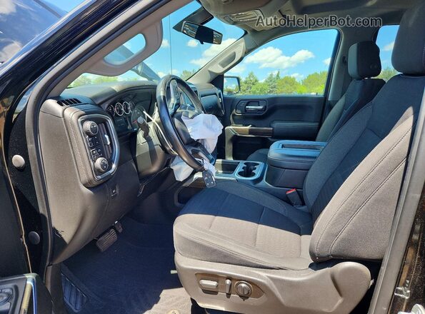 1GCUYEEDXNZ100192 2022 CHEVROLET SILVERADO Black Vista interior delantera