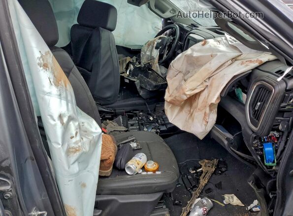 1GCUYEEL2MZ254367 2021 CHEVROLET SILVERADO Gray Front interior view