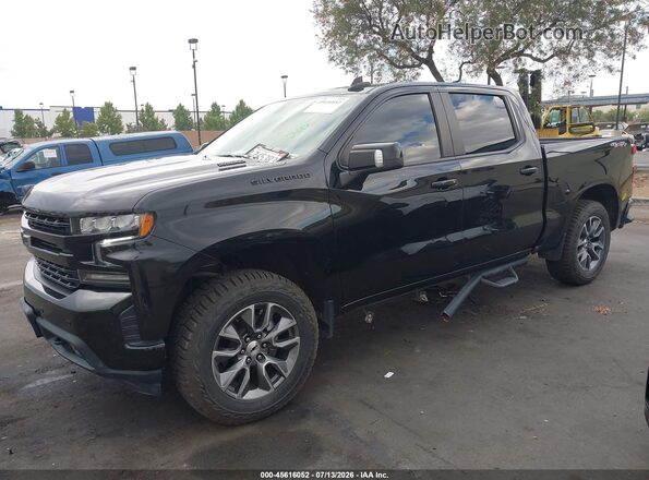 1GCUYEETXMZ148703 2021 CHEVROLET SILVERADO Черный Вид спереди