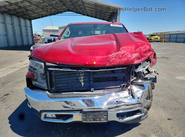 1GCUYGEL5KZ169810 2019 CHEVROLET SILVERADO Red Դիմացի տեսք