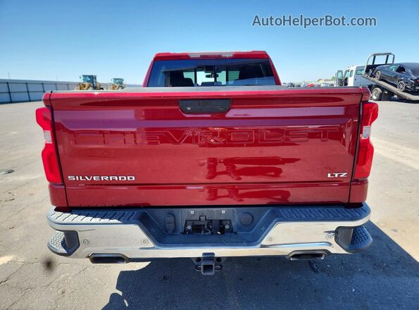 1GCUYGEL5KZ169810 2019 CHEVROLET SILVERADO Red Հետևի տեսք
