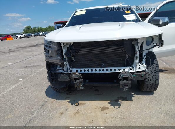 1GCUYGEL5LZ282318 2020 CHEVROLET SILVERADO White Вид спереду