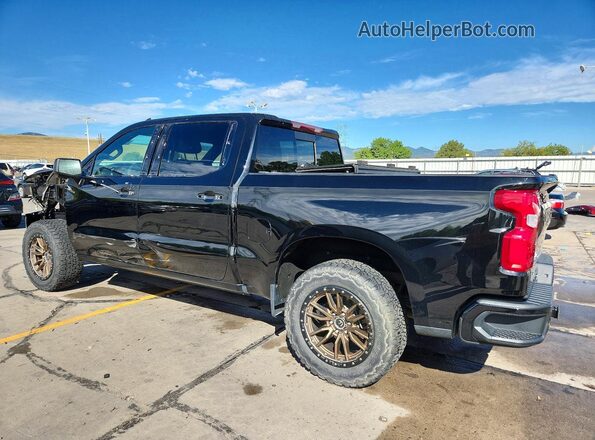 1GCUYHED0NZ164355 2022 CHEVROLET SILVERADO Черный Задняя левая четверть