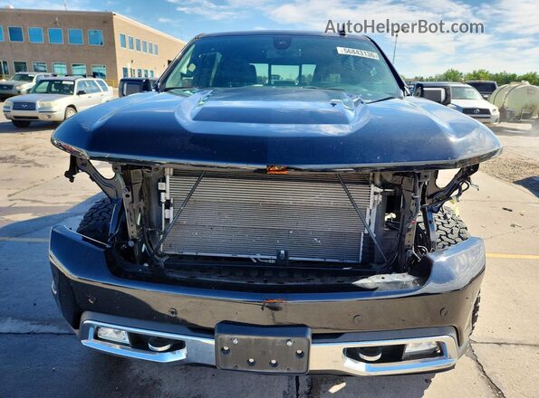 1GCUYHED0NZ164355 2022 CHEVROLET SILVERADO Черный Вид спереди