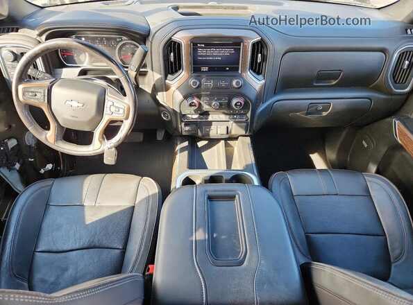 1GCUYHED0NZ164355 2022 CHEVROLET SILVERADO Черный Вид панели приборов