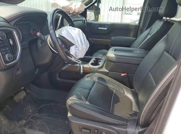 1GCUYHED8LZ377647 2020 CHEVROLET SILVERADO Белый Вид салона спереди