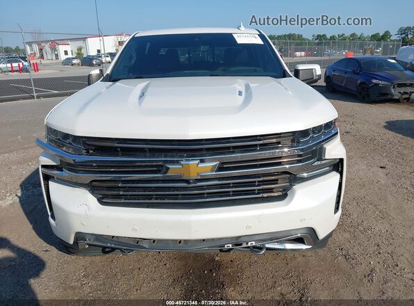 1GCUYHED9KZ157674 2019 CHEVROLET SILVERADO White Instrument cluster view