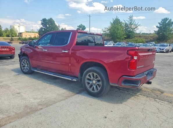 1GCUYHED9KZ413201 2019 CHEVROLET SILVERADO Красный Задняя левая четверть