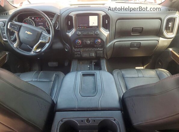1GCUYHED9KZ413201 2019 CHEVROLET SILVERADO Красный Вид панели приборов