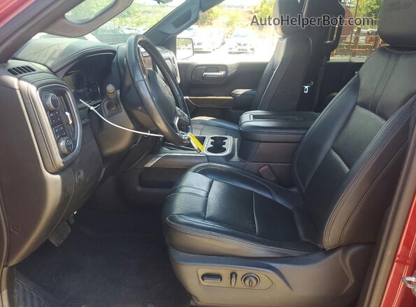 1GCUYHED9KZ413201 2019 CHEVROLET SILVERADO Красный Вид салона спереди