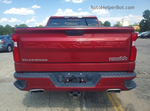 1GCUYHED9KZ413201 2019 CHEVROLET SILVERADO Красный Вид сзади