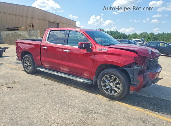 1GCUYHED9KZ413201 2019 CHEVROLET SILVERADO Красный Передняя правая четверть