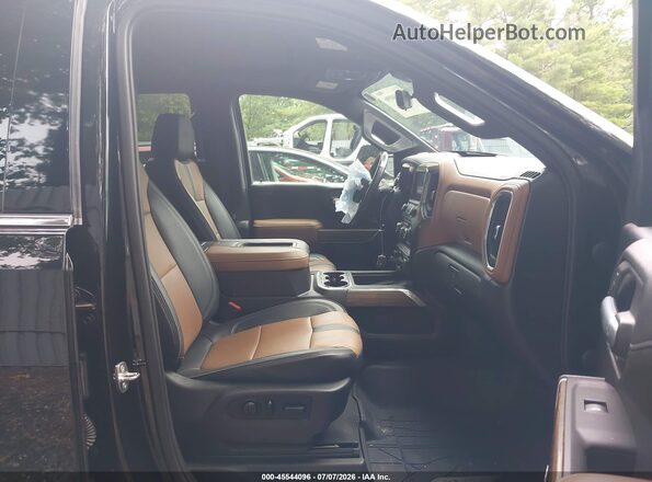 1GCUYHEL3MZ211576 2021 CHEVROLET SILVERADO Black წინა სალონის ხედი