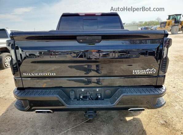 1GCUYHEL4KZ125030 2019 CHEVROLET SILVERADO Black Rear view