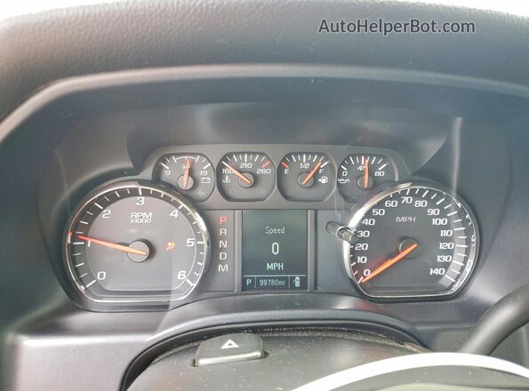 1GCVKNEC5GZ309517 2016 CHEVROLET SILVERADO Black Սարքավորումների վահանակի տեսք