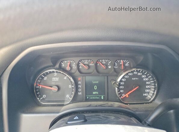 1GCVKNEC8GZ137824 2016 CHEVROLET SILVERADO Blue Вид щитка приладів