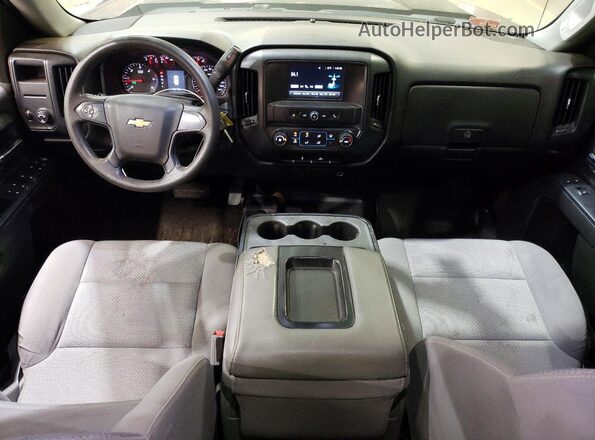 1GCVKNECXHZ158630 2017 CHEVROLET SILVERADO Black Widok deski rozdzielczej