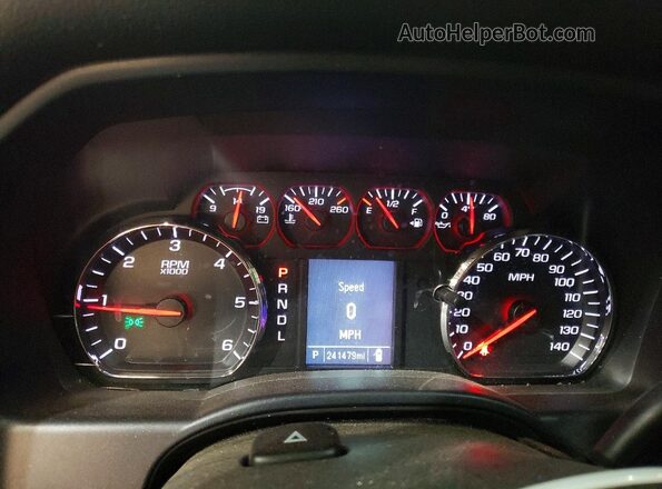 1GCVKNECXHZ158630 2017 CHEVROLET SILVERADO Black Widok zestawu wskaźników