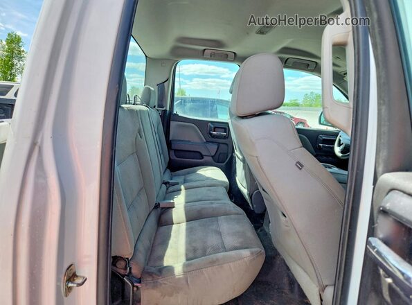 1GCVKNECXHZ271476 2017 CHEVROLET SILVERADO White უკანა სავარძლების ხედი