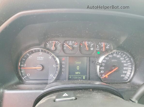 1GCVKNEH9JZ201016 2018 CHEVROLET SILVERADO Белый Вид щитка приборов