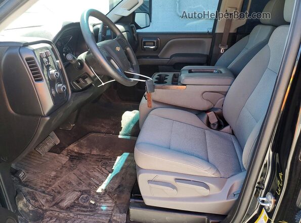 1GCVKPEC1JZ377400 2018 CHEVROLET SILVERADO Черный Вид салона спереди