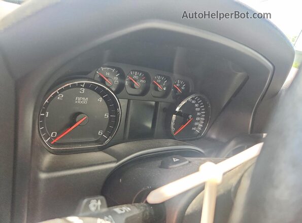 1GCVKPEC2HZ143048 2017 CHEVROLET SILVERADO Белый Вид щитка приборов