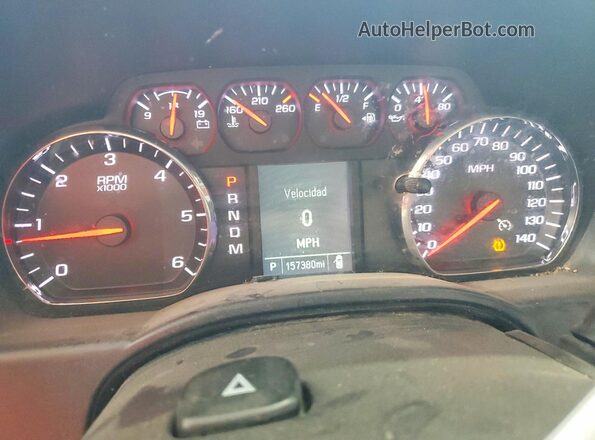 1GCVKPEC5GZ180898 2016 CHEVROLET SILVERADO Black ხელსაწყოთა პანელის ხედი