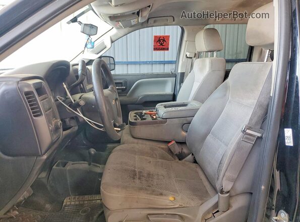1GCVKPEC5GZ180898 2016 CHEVROLET SILVERADO Black წინა სალონის ხედი