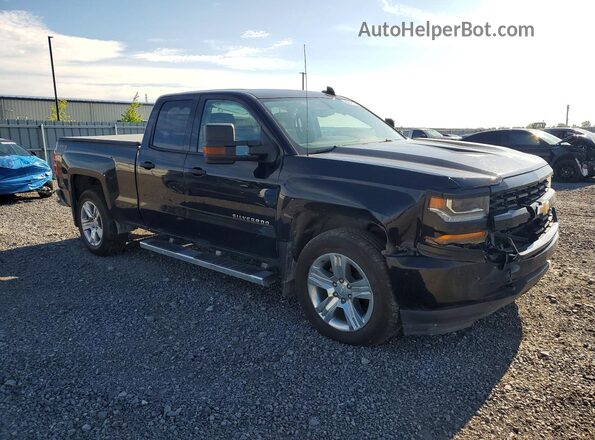 1GCVKPEC6JZ145035 2018 CHEVROLET SILVERADO Черный Передняя правая четверть
