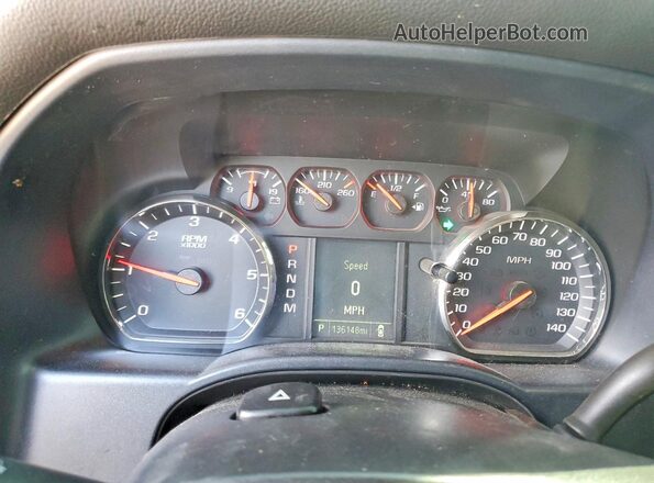 1GCVKPEC7GZ330686 2016 CHEVROLET SILVERADO Black Instrument cluster view