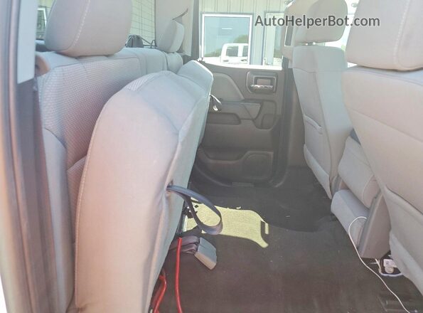 1GCVKPEC7HZ175459 2017 CHEVROLET SILVERADO White Rear seats view