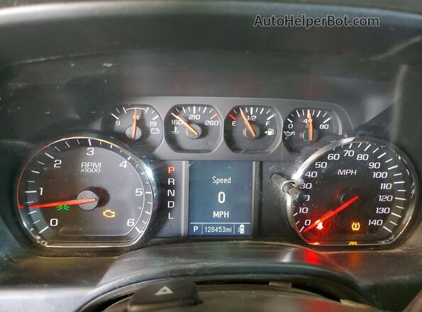 1GCVKPEC7HZ248930 2017 CHEVROLET SILVERADO Red Вид щитка приладів
