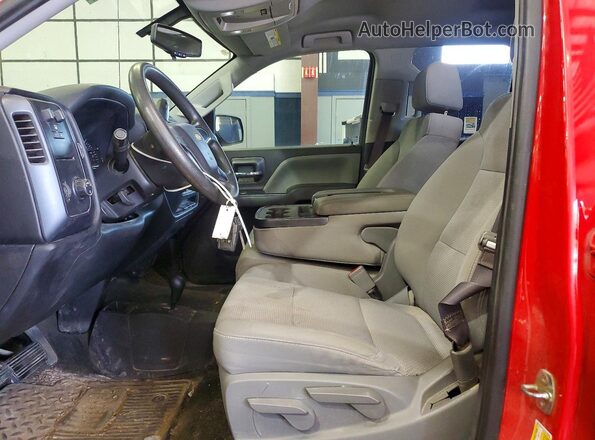 1GCVKPEC7HZ248930 2017 CHEVROLET SILVERADO Red Вид салону спереду
