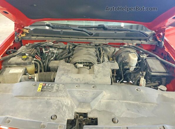 1GCVKPEC7HZ248930 2017 CHEVROLET SILVERADO Red Вид задньої частини салону