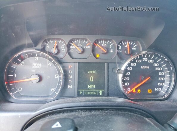 1GCVKPECXGZ379722 2016 CHEVROLET SILVERADO Red Instrument cluster view