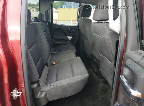 1GCVKREC0GZ169108 2016 CHEVROLET SILVERADO Burgundy Rear seats view