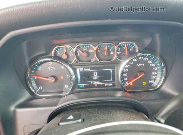 1GCVKREC0GZ169108 2016 CHEVROLET SILVERADO Burgundy Instrument cluster view