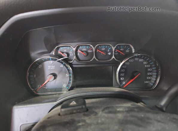 1GCVKREC0HZ308283 2017 CHEVROLET SILVERADO Silver Instrument cluster view